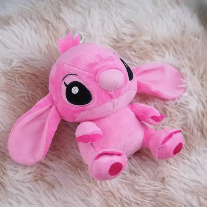 М'яка іграшка плюшева Стіч Ангел (Stitch) рожевий, 18 см