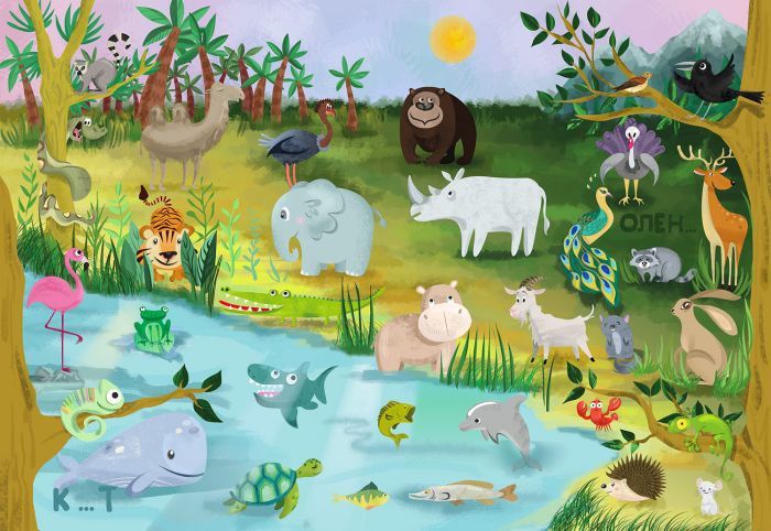 Дитяча гра навчальна з багаторазовими наліпками ZOO Абетка (українська мова) КП-005