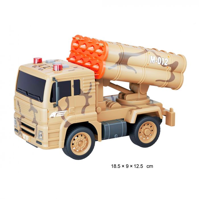 Дитяча іграшка військовий автомобіль (серія армія, ракетна установка) WY441D світлові та звукові ефекти, фрикційний механізм (відео в описі)