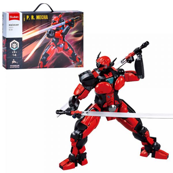 Дитяча іграшка конструктор Mech Master Deadpool ChowBrick Store, Sluban M38-B1297, робот 29,3 см, 554 деталі