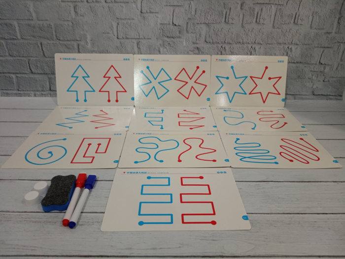 Набір №2 картки для тренування лівої та правої півкуль головного мозку (4588) головоломка та антистрес, відео в описі