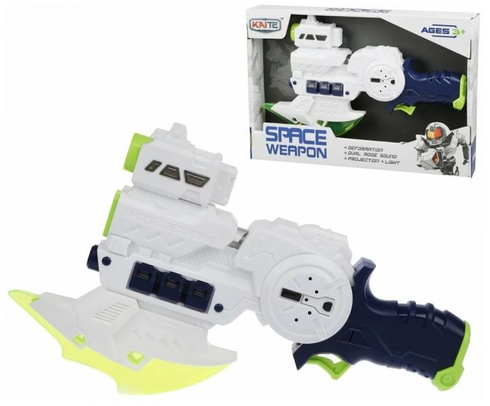 Дитяча іграшка космічний бластер SPACE KT218-2 KAITE пістолет з проектором звуковий та світловий ( відео в описі)