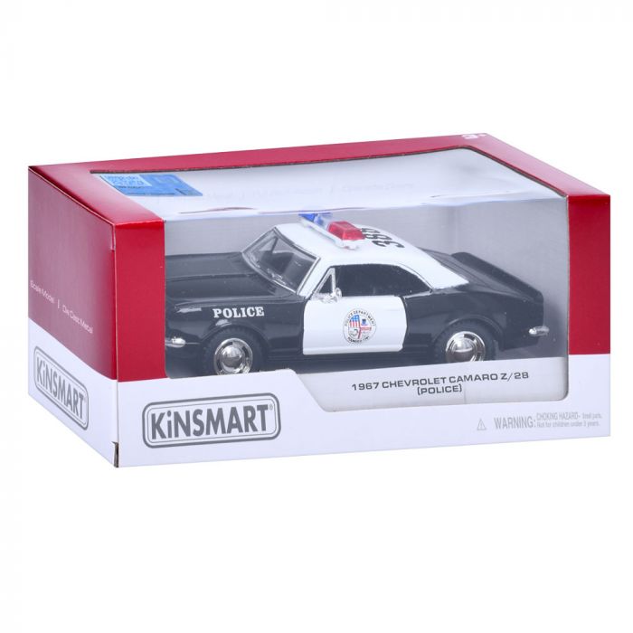 Дитяча іграшка поліцейський автомобіль 1967 Chevrolet Camaro Z/28 (Police) KT 5341 WP метало - пластиковий корпус