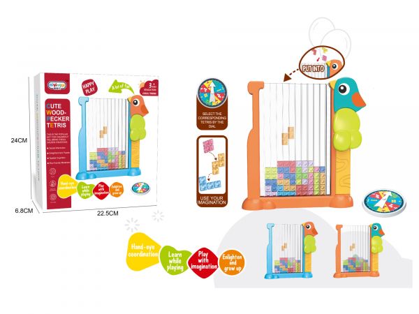 Дитяча іграшка головоломка настільна гра тетріс 99-16 вертикальна