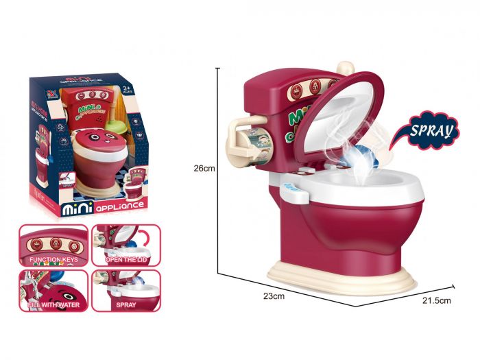 Дитяча іграшка музичний унітаз (туалет) 6734A AO XIE TOYS світло та звук, пускає пар (відео в описі)