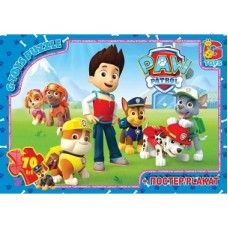 Пазли для дітей ТМ G-Toys із серії: Paw Patrol (Цуценячий патруль) 70 елементів PW0813