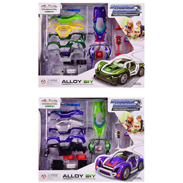 Дитяча іграшка конструктор 6709A у вигляді машини, батар, звук, в кор. 30*24*7,6 см