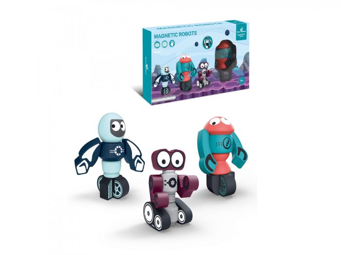 Дитяча іграшка конструктор магнітний робот 21 деталь 323 MAGNETIC TOYS®