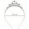 Діадема (тіара) у вигляді корони VV50088 колір срібло , матеріал метало - пластик