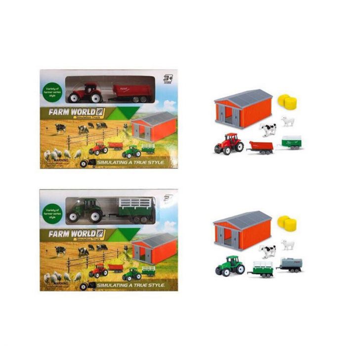 Дитяча іграшка трактор з причіпом 798-A175 tractor toy, набір фермера, тварини, 2 види
