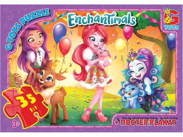 Дитяча гра пазли із серії Enchantimals 35 елементів EA212 ТМ G-Toys