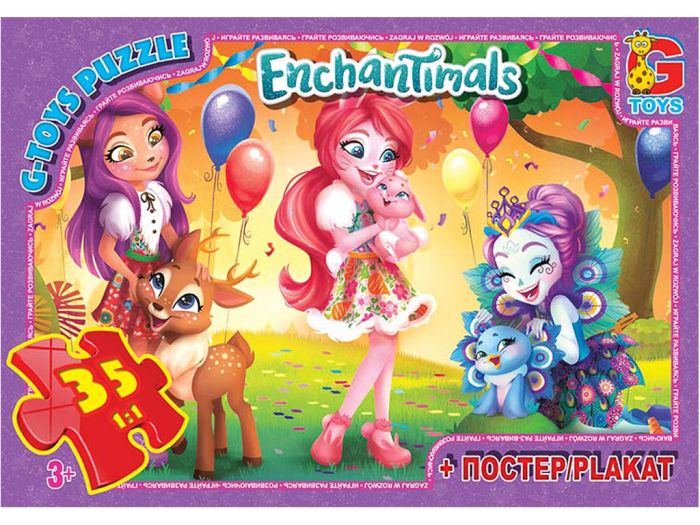 Дитяча гра пазли із серії Enchantimals 35 елементів EA212 ТМ G-Toys