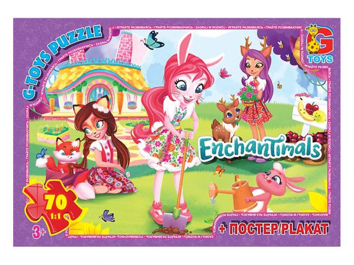 Дитяча гра пазли із серії Enchantimals 70 елементів EA213 ТМ G-Toys