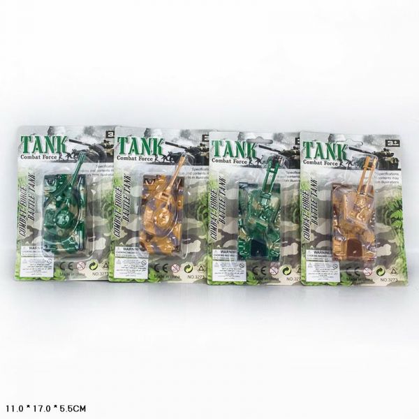 Дитяча іграшка танк арт. 3273, 4 види, планшет. 11*17*5,5см