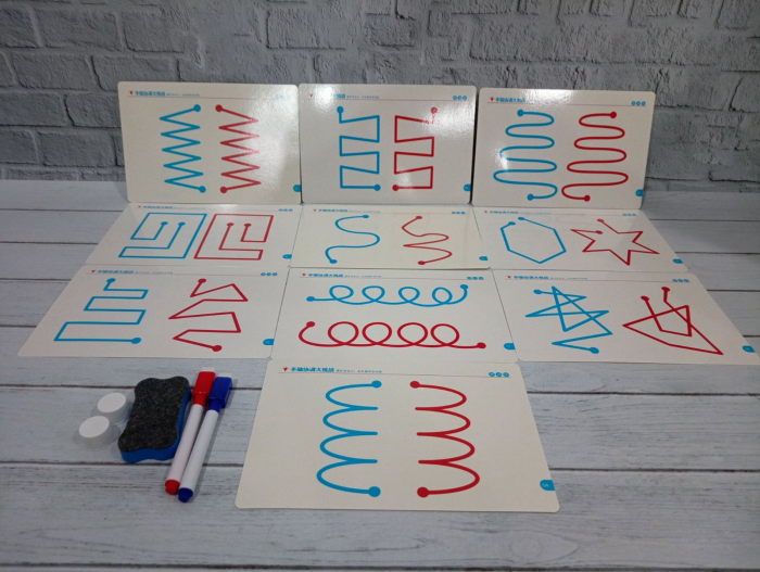 Набір №2 картки для тренування лівої та правої півкуль головного мозку (4588) головоломка та антистрес, відео в описі