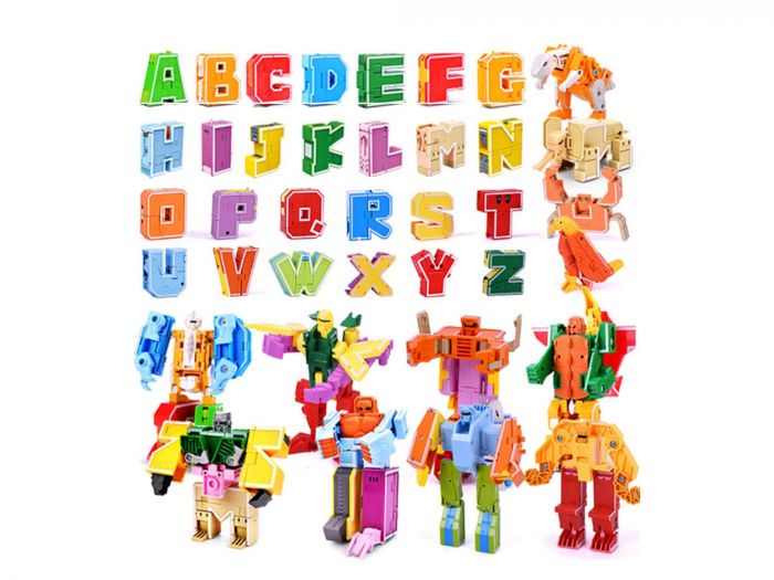 Дитяча іграшка трансформер літера ( N, U , T, P ) ціна за 1 шт (2911 XINTAIYUAN TOYS)