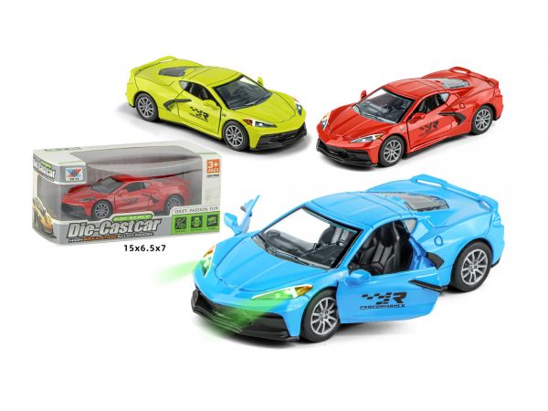 Дитяча іграшка машинка K175B18 XU YE® 1:32 металева інерційна гоночна світло звук