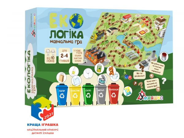 Дитяча іграшка настільна навчальна гра Екологіка 1319 ТМ Умняшка