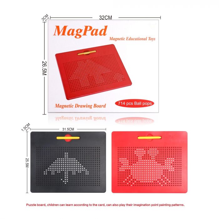 Дошка навчальна магнітна велика MagPad TSQ-714 TELSCH ® (магнітний планшет)