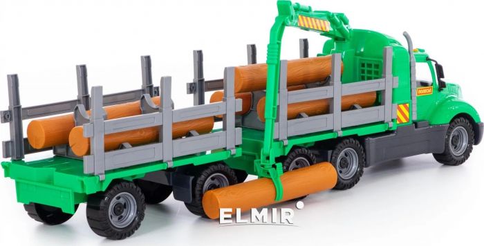 Дитяча іграшка машинка лісовоз з причепом у сіточці 55675