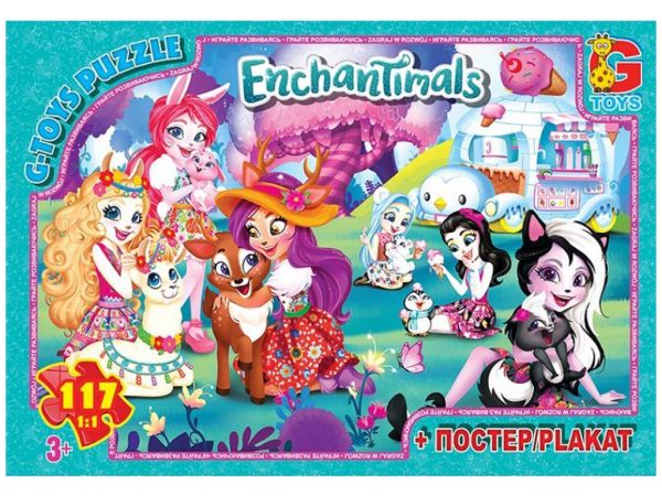Дитяча гра пазли із серії Enchantimals 117 елементів EA205 ТМ G-Toys
