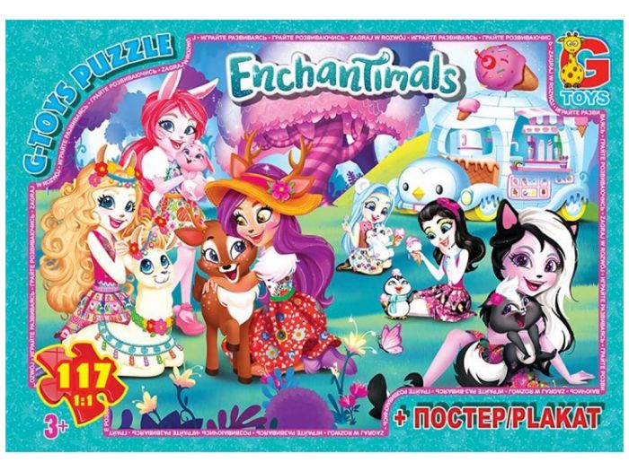 Дитяча гра пазли із серії Enchantimals 117 елементів EA205 ТМ G-Toys