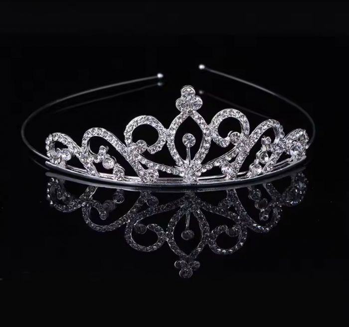 Дитяча іграшка діадема (тіара) корона A-16 tiara колір срібро , матеріал метал 