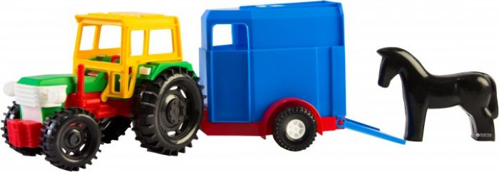 Дитяча іграшка трактор з причепом в коробці 39009 Тигрес tractor toy