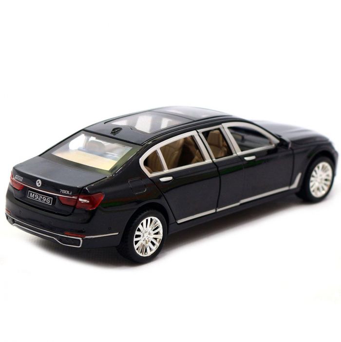 Дитяча іграшка автомобіль BMW 760LI чорний колір (відео в описі) 7695 (7965) АВТОПРОМ, відчиняються двері, світло та звук