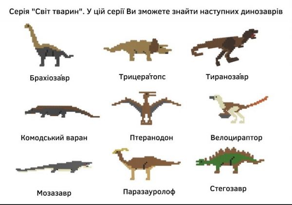 Дитяча іграшка яйце сюрприз з конструктором серія Світ тварин 400449