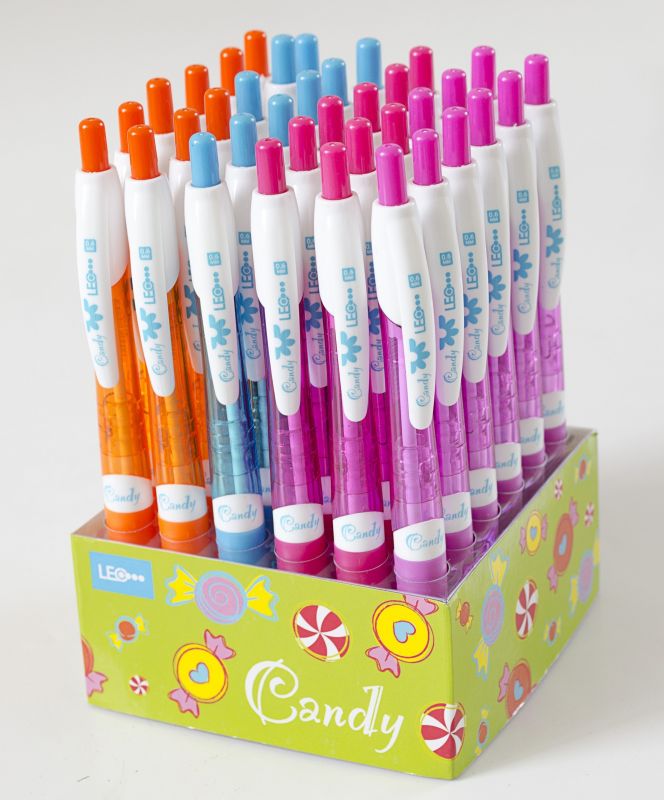 Ручка кулькова масляна автомат серія  Candy 0,6мм, синя 411291 акційна пропозиція