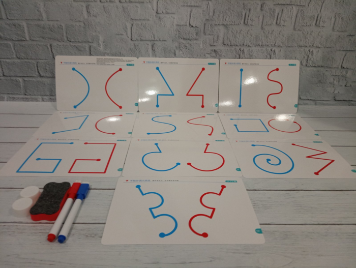 Набір №1 картки для тренування лівої та правої півкуль головного мозку (4589) головоломка та антистрес, відео в описі