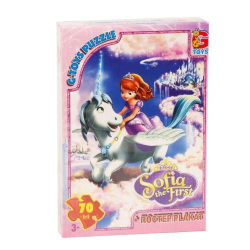 Пазли для дітей ТМ G-Toys із серії: Софія прекрасна 70 елементів SF007