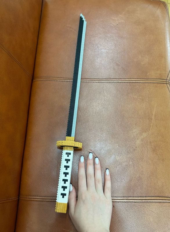 Дитяча іграшка конструктор катана меч самурая 429 деталей LINKGO 68432 Connection block