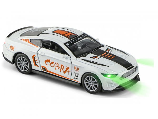 Дитяча іграшка машинка K175B13 XU YE® 1:32 металева інерційна COBRA світло звук