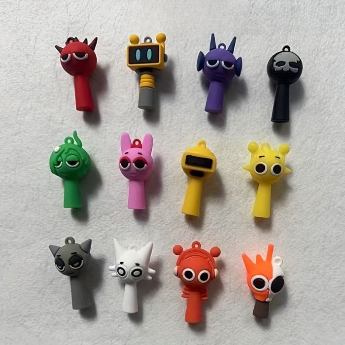 Дитяча іграшка фігурка Спрункі (Sprunki), 3 см, пакет - сюрприз, персонаж гри Incredibox (3744), ціна за 1 шт