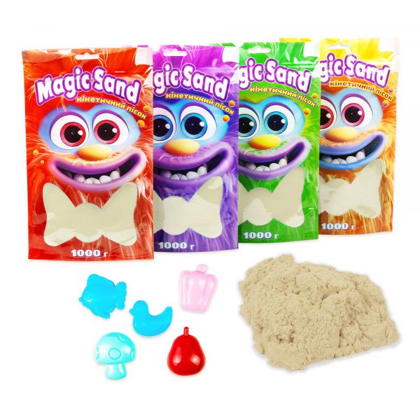 Дитячий кінетичний пісок Magic sand в пакеті 39404-1 класичний 1 кг