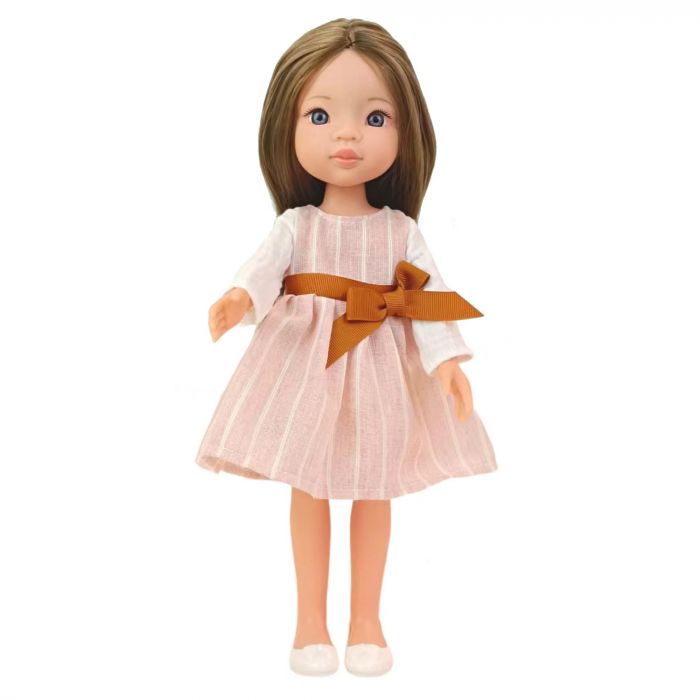 Дитяча іграшка лялька пупс в сукні з бантом, розмір 33см LS1301-5 LS