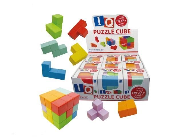 Гра головоломка антистрес кубік - пазл , розмір 75 мм. 9 деталей PUZZLE CUBE 656A