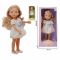 Дитяча іграшка лялька пупс в сукні з блакитним бантом, розмір 33см LS1350-3 LS