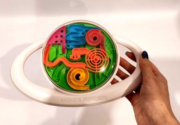 Іграшка головоломка антистрес 3D лабіринт в кулі овал 26 см арт 965 в коробці 27-21-6,5см