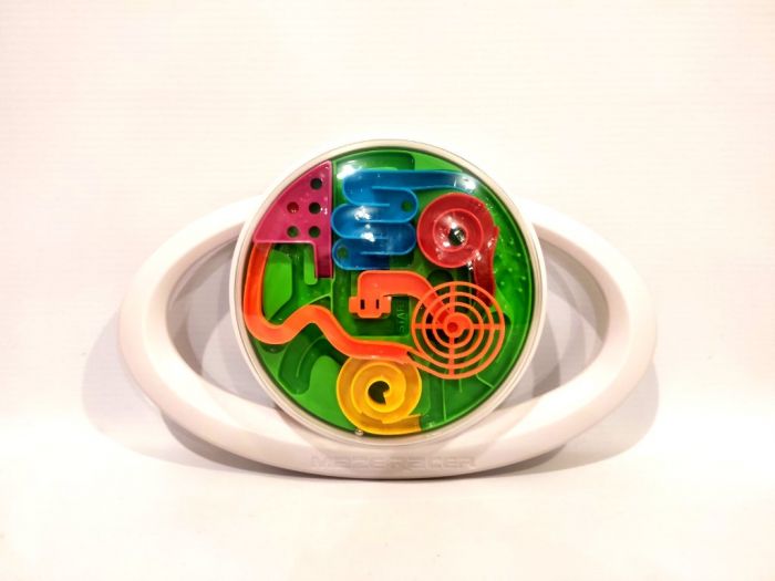 Іграшка головоломка антистрес 3D лабіринт в кулі овал 26 см арт 965 в коробці 27-21-6,5см