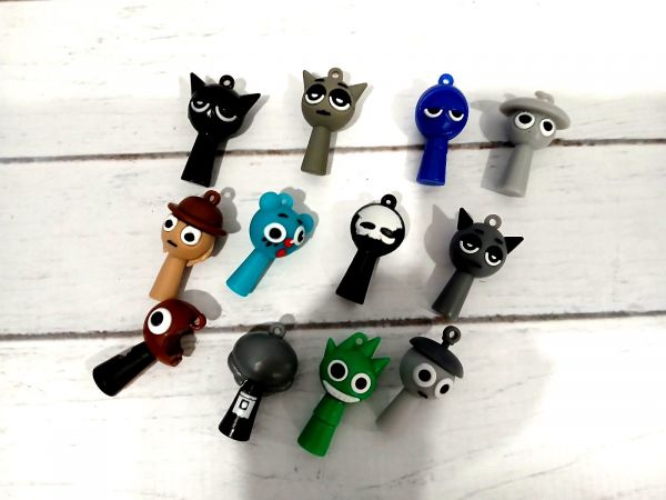 Дитяча іграшка фігурка Спрункі (Sprunki), набір 12 шт, персонажах гри Incredibox (4606), ціна за набір