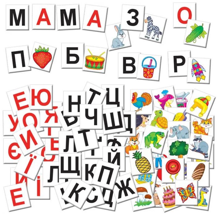 Дитяча настільна гра - квест (вік 3+) абетка, розвиваюча, логічна (КФІ 4412)