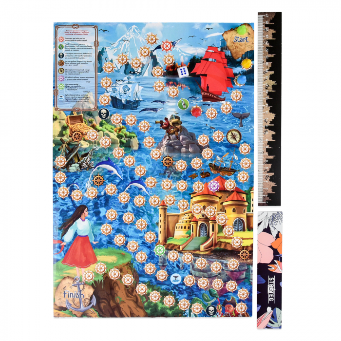 Настільна гра Strateg Fregatta (Фрегатта) українською мовою ( Вік 5+)  (30552)