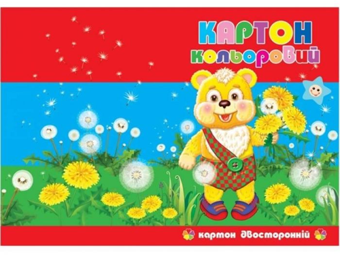 Кольоровий картон Х-М А4, 7 аркушів двосторонній КЦ-7дв