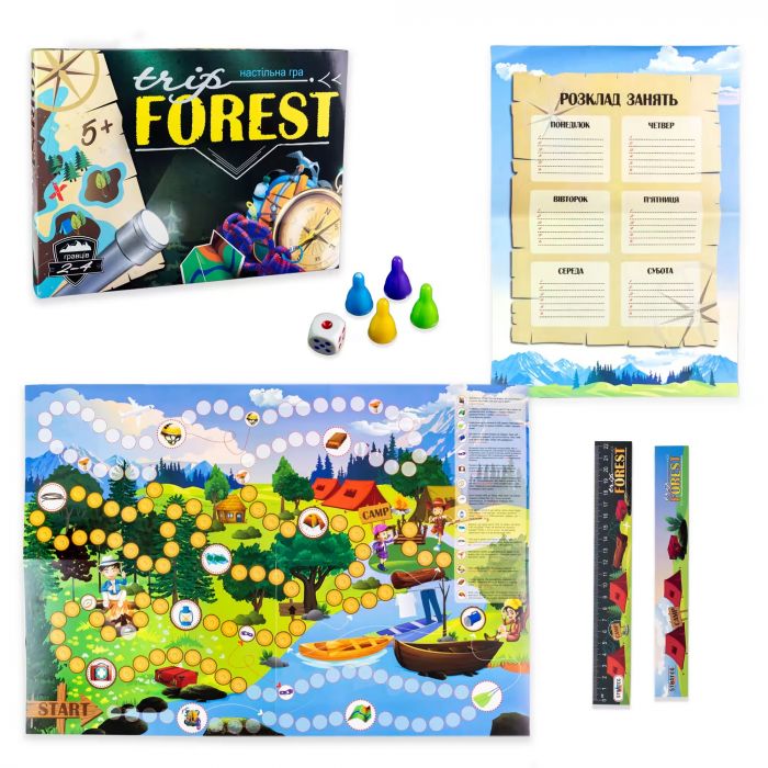 Гра настільна (Вік 5+) Trip Forest  бродилка українською мовою Strateg 30553