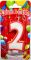 Свеча Цифра "2" (блеск) new