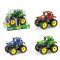 Дитяча іграшка трактор 9870A tractor toy , інерційний 10,5 см, 3 кольори, у слюді