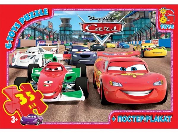 Пазли для дітей ТМ G-Toys із серії Тачки 35 елементів Z10215
